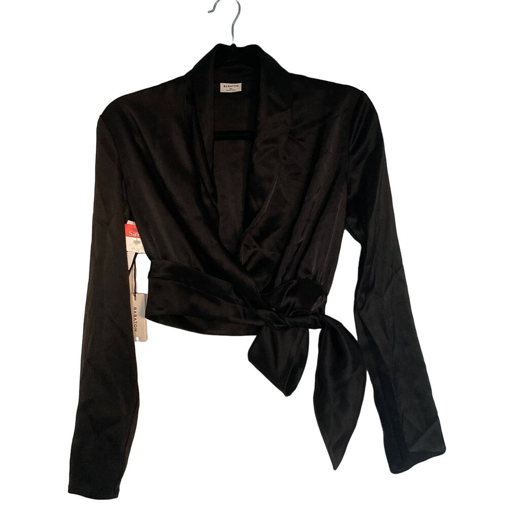 Babaton Blouse Womens XXS Capsule Wardrobe Career Timeless Dainty Feminine Date